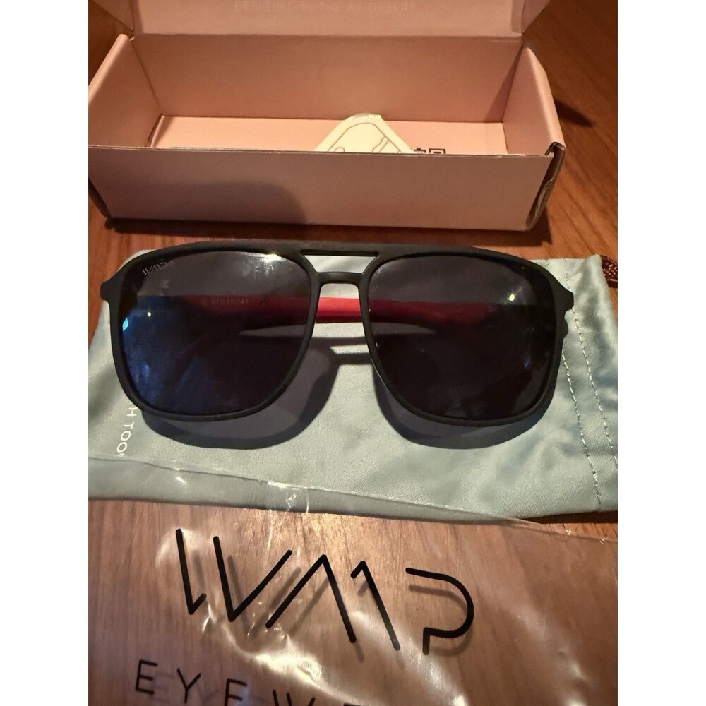 WMP Harvey Red Black Lens Sunglasses
